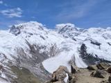 View towards Monte Rosa and Lyskamm